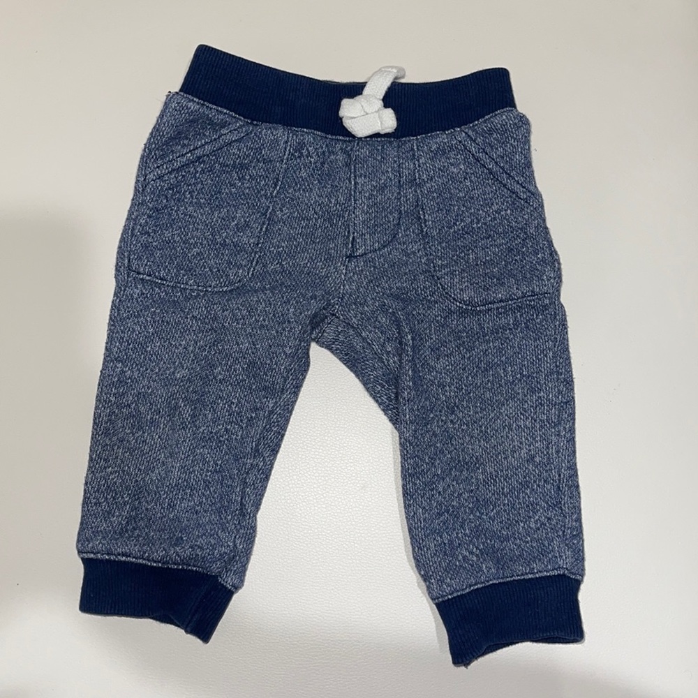 Navy Baby Boy cotton jogger pants